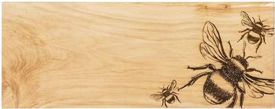 Serveerplank Bijen Groot - 60x25 - Schots Eikenhout - Scottish Made