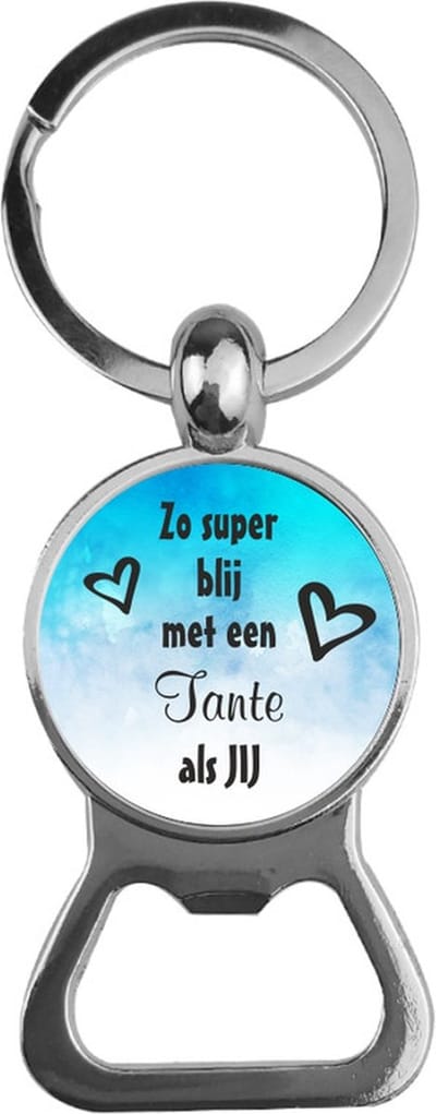 Bieropener Glas - Zo Super Blij Met Een Tante Als Jij