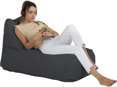 Xoft Living - Zitzak Lounge - Zwart - Volwassenen & Kinderen
