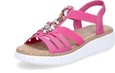 Rieker Sandalen Plat Sandalen Plat - Fuchsia - Maat 40