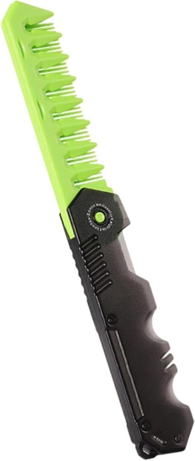 Vouwbare Heren Kam - Reis Kam Baardkam - Dagelijkse Verzorging - Roestvrij PP Materiaal - 22 cm - Mat Zwart
