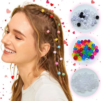 Guardian Beauty Haarbedels voor Vlechten - Kleurrijke Plastic Haaraccessoires voor Salon- en Persoonlijk Gebruik