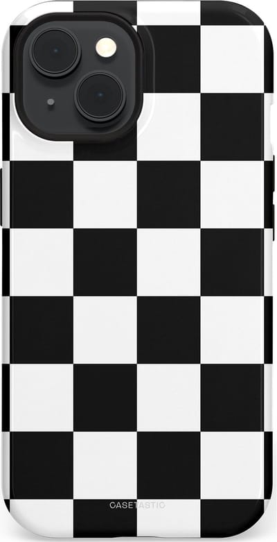 Casetastic Hoesje Geschikt voor Apple iPhone 15 Magsafe - Stijlvolle Beschermende Duo-layer Case - Schaak
