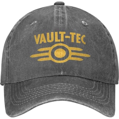 Vault Tec Logo Fallouted Game Zon Baseballpet Unisex-Tieners Design Hip Hop Hoed Zomer Trendy Tennis Skate Baseballpetten Adjustable gray