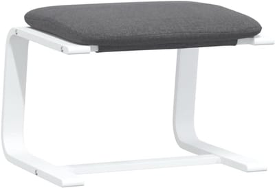 REN®Voetenbankje of poef - Voetenbankje - Poef - Hockers en poefen - Donkergrijs - 51cm x 41cm x 40cm