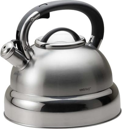 Kinghoff 1210 - Fluitketel - Zilverkleurig - 4 liter - Extra groot