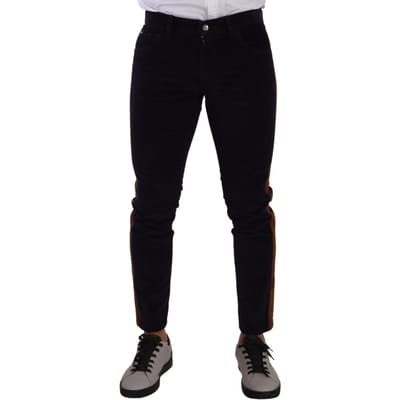 Casual Corduroy Broek met Zijkanten