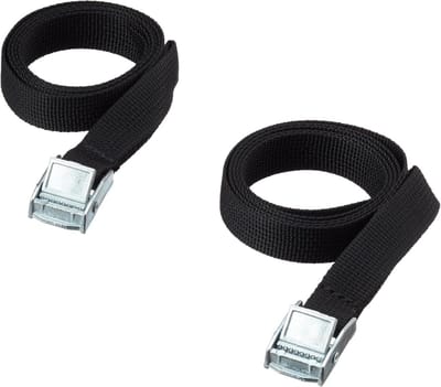 Verstelbare Spanband met Metalen Gesp 18mm Breed 1 Meter Zwart