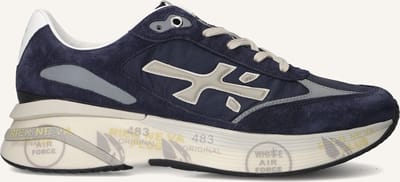 Premiata Moerun Sneakers - Textiel - Heren - Blauw - Maat 46