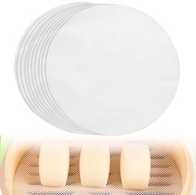 Dailygoods- Stomer Mat 10st - Siliconen Antiaanbaklaag - Herbruikbare Stoomboot Pads - 28 Cm Diameter - Microporeus - Hoge Temperatuur Weerstand - Stoomkussen