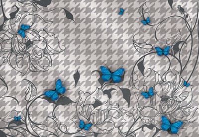 Fotobehang Butterflies | XXXL - 416cm x 254cm | 130g/m2 Vlies