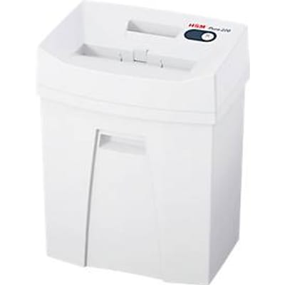 HSM Pure 220 papiervernietiger, veiligheidsniveau 4, deeltjes 4 x 25 mm, 7 vel, wit