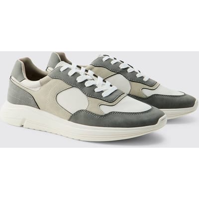 Chunky Colour Block Trainer | Grey | Size 42