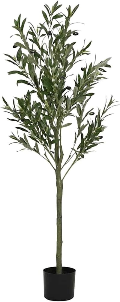 Kunstmatige Olijfboom - Decoratieve Plant - Woonkamer Decoratie - Onderhoudsvriendelijk Ontwerp - 120 cm Hoog - Groen