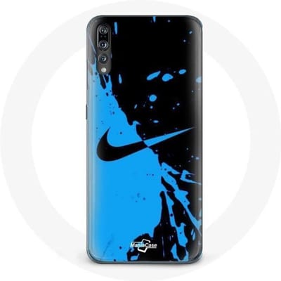 Coque - Nike - Huawei P20 - Souple - Bleu et Noir - Protection noir