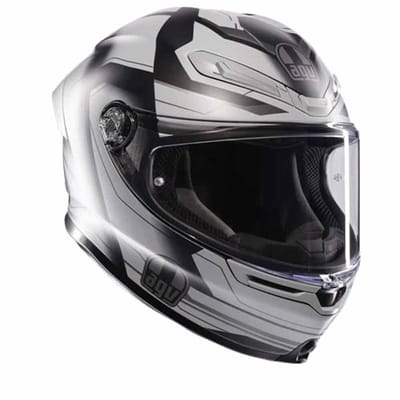 AGV K6 S E2206 Mplk Ultrasonic Matt Zwart Grijs Integraalhelm - Maat 2XL - Helm