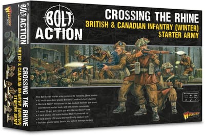 Crossing the Rhine - British and Canadian infantry (winter) Starter Army (Bolt action nieuw)