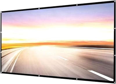 Projectiescherm Opvouwbaar - Draagbaar Filmscherm - Thuisbioscoop Creëren - Kreukvrij Vezelmateriaal - 150 Inch 16:9 - Wit