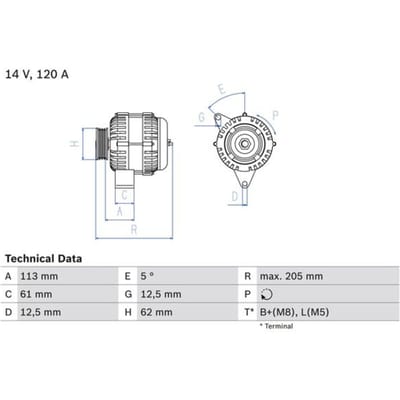 Dynamo / Alternator BOSCH 0 986 049 530