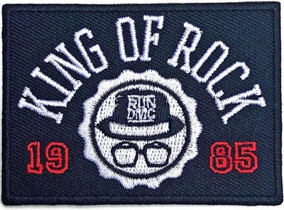Run DMC - King Of Rock Patch - Zwart