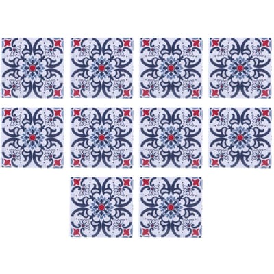 10 stuks Huishoudelijke Waterdichte Keuken Badkamer Decoratieve Keramische Tegel Stickers Decoratie 10x10cm