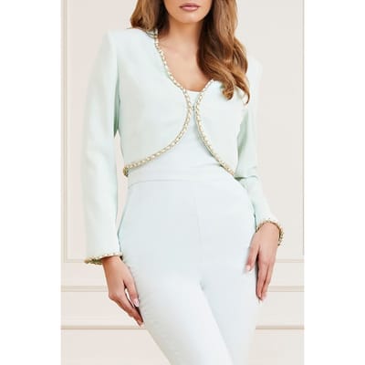 GUESS Marciano By  Nausica Cover Should Bacalar Cropped Jacke Maat: 38 | Korte Jassen Outlet | Dames | Blauw