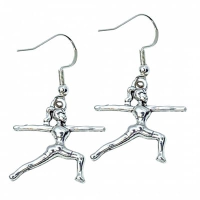 Zilveren lange oorbellen -turnen -dance - Charme Bijoux