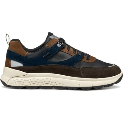 Geox - U56FDC - Lage sneakersVrije tijdsschoenenHeren sneakers - Kleur: Bruin - Maat: 42
