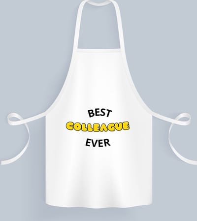 Akyol - best colleague ever Keukenschort - Collega - iemand die een collega is - werk - beste collega - verjaardagscadeau - welkomscadeau - afscheidscadeau - gift - geschenk - kado - verrassing - 82 bij 71 cm