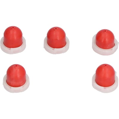 5 Pièces Ampoule d'Amorçage Rouge avec Trou Pièce de Rechange Accessoire Carburateur pour 494408 694394 white