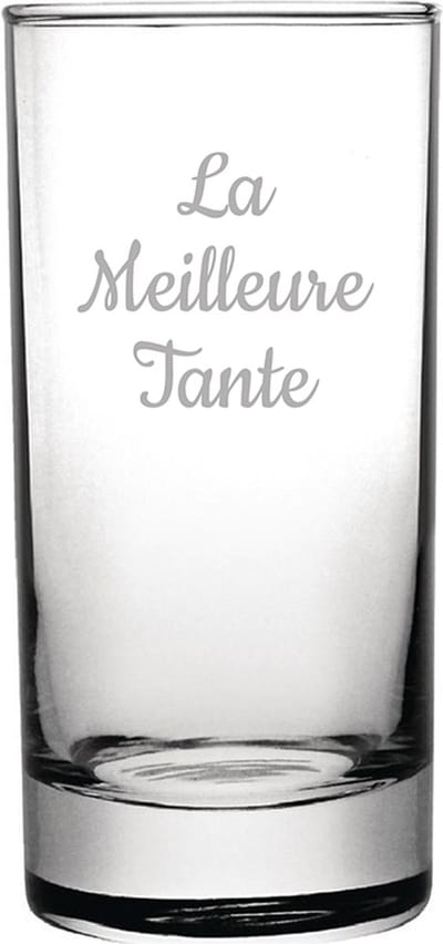 Longdrinkglas gegraveerd - 28,5cl - La Meilleure Tante