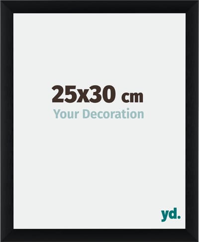 Your Decoration - Fotolijst 25x30 cm - Aluminium - Zwart Geborsteld - Tucson