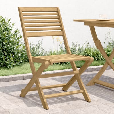 vidaXL - Inklapbare - stoelen - 4 - st - 48,5x61,5x87 - cm - massief - acaciahout