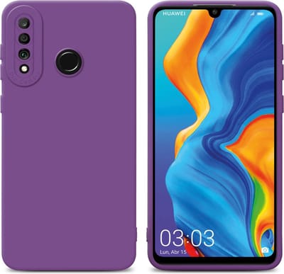 Cadorabo Hoesje geschikt voor Huawei P30 LITE in FLUID MAT PAARS - Beschermhoes gemaakt van flexibel TPU silicone Cover Fluid Case