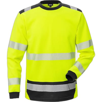 Fristads Hi Vis T-Shirt Lange Mouwen Klasse 3 7724 Thv - Hi-Vis geel/zwart - XS