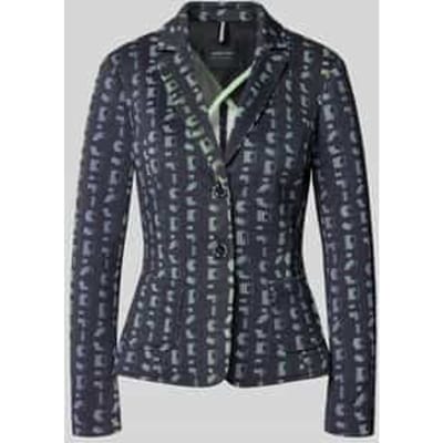 Slim fit blazer met logodetail
