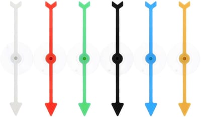 JHUBERS- Zuignap Spinner Spel - 6 Stuks - Roterende Pijlwijzer - Spelaccessoires - Kunststof - Verbeterde Game-ervaring