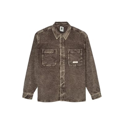 Element Relax Printed Cord Shirt grijs