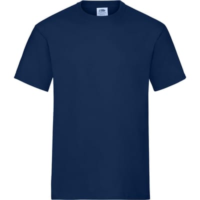 Fruit of the Loom Unisex Adult Zwaar Katoenen T-Shirt (Marine)
