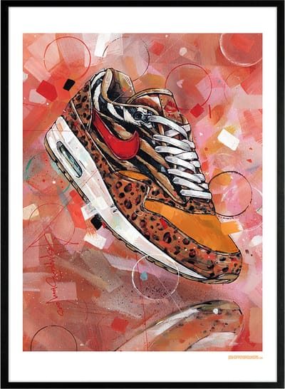 Sneaker print Animal pack 3.0 51x71 cm *ingelijst & gesigneerd
