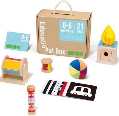 Twindle Tooky Toy Educatief Houten Speelgoed - Montessori Leerbox - Speelgoed 1 Jaar - Zelfontdekkend Leren - FSC Hout