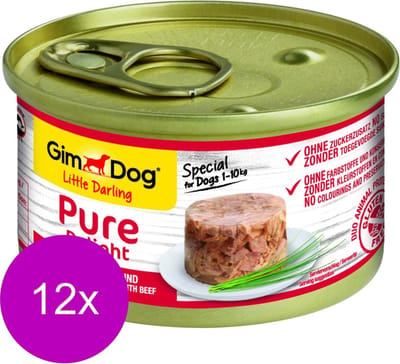 Gimdog little darling pure delight tonijn / rund - 12x85 gr