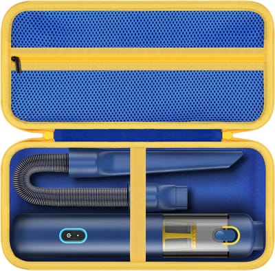 Harde opbergcase voor Fanttik Slim V8 Apex/Mate autostofzuiger, beschermhoes voor handstofzuiger, blauw, ideaal voor onderweg en veilig opbergen