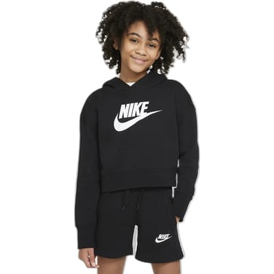 Nike Sportswear Club Crop Sportvest - Maat 158 - Meisjes - Zwart - Wit