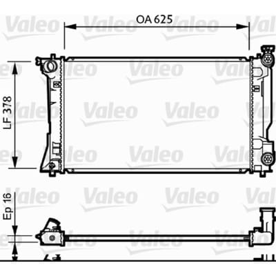 Radiator, motorkoeling VALEO 734712