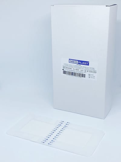 Mediplast Waterproof Film met pad wondpleister steriel 10 x 20cm - doos 30 stuks