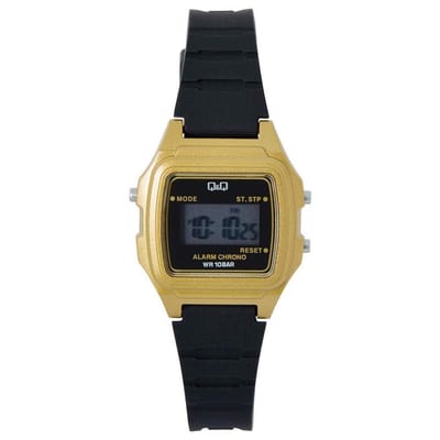 Dames horloge Goudkleurig-zwart Q&Q LLA2J002