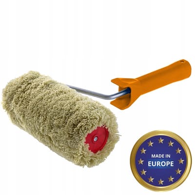 KADAX - Verfroller, schilderbenodigdheden voor muurverf en gevel - gevelverf, gevelroller met handvat van kunststof, schilderroller, verfroller - 25cm