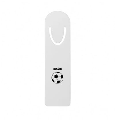 Hacebo® - Voetbal met eigen naam metalen boekenlegger - Voetbal - Voetballer - Sport Bladwijzer boekenleggers - 12.7 cm x 3.2cm
