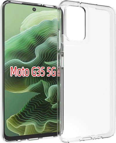 MobyDefend Hoesje - Geschikt voor Motorola Moto G35 - Transparante TPU Backcover - Volledig Doorzichtig